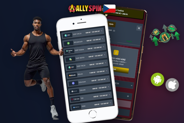 Rychlý krypto výběr z Allyspin Casino přes Bitcoin, Ethereum nebo USDT