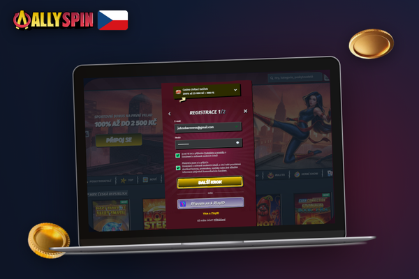 Ověření totožnosti KYC v Allyspin Casino CZ – focení občanského průkazu přes telefon