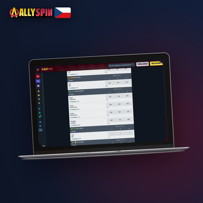 Hráč u stolního počítače využívá Allyspin Casino na počítači s velkým monitorem